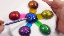 Water Balloons Glitter Glue Slime Satisfying Foam Clay Learn Colors Slime Surprise Toys