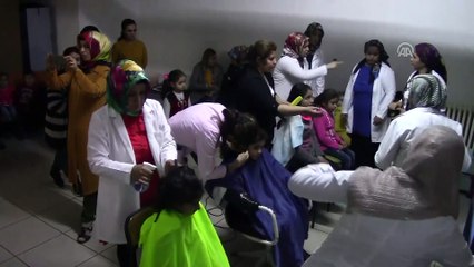 Suriyeli öğrencilerin saç kesim ve bakımı yapıldı - ADIYAMAN
