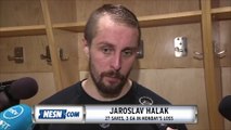 David Pastrnak, Jaroslav Halak react to Bruins' loss to Maple Leafs