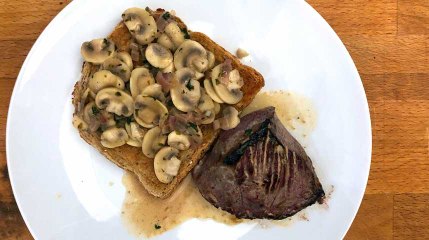 Recette : Noisettes de marcassin sur toast