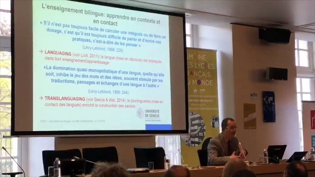 3. Laurent Gajo au colloque AEFE-CIEP