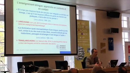 3. Laurent Gajo au colloque AEFE-CIEP