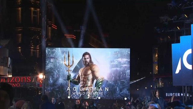 Estreia mundial de Aquaman em Londres