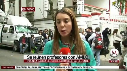 SNTE se reúne con AMLO; desconocen a Alfonso Cepeda como dirigente