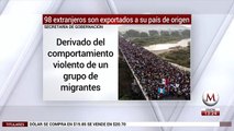 México deporta a 98 migrantes por violencia en frontera en Tijuana