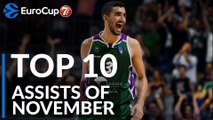 7DAYS EuroCup, Top 10 Assists of November!