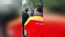 Man plunges car into bus stop killing seven in southern China