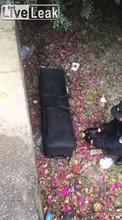 Colis suspect ? Poupée gonflable dans une valise lol