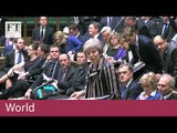 Theresa May pitches Brexit deal to UK parliament