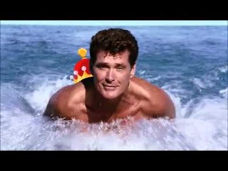 David Hasselhoff saves Spongebob and Patrick -