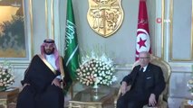 Suudi Veliaht Prens Bin Selman Protestolara Rağmen Tunus'ta