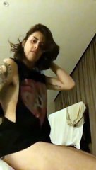 Adore Delano Lip Syncing in her hotel room