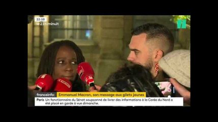 下载视频: Après leur rencontre avec Rugy, les gilets jaunes maintiennent la manifestation aux Champs Elysées