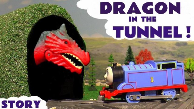 Dragon in the Tunnel with Thomas and Friends, how will the toy trains prank the Monster in the Tunnel - A fun toy story for kids