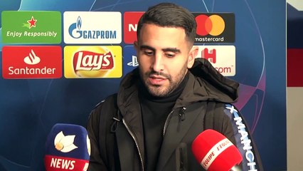 OL-Man City : la réaction de Riyad Mahrez