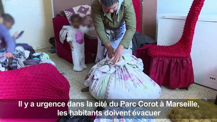 A Marseille, des habitants se préparent à évacuer leur "taudis"