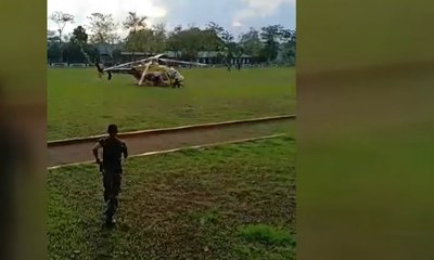 Diduga Alami Rusak Mesin, Helikopter PK-JBB 407 GX Mendarat Darurat di Lapangan