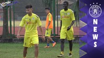 Buổi tập đầu tiên của tân binh Omar cùng với các đồng đội mới trong màu áo CLB Hà Nội | HANOI FC