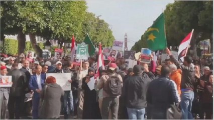 Protests greet Saudi Crown Prince Tunisia visit