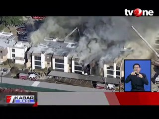 Kebakaran Besar Hanguskan Apartemen di Texas