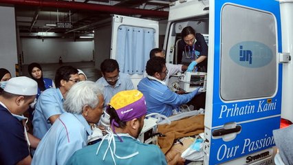 Injured fireman's condition has stabilised, says doctor