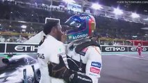 Alonso, Hamilton & Vettel Do Donuts!   2018 Abu Dhabi Grand Prix