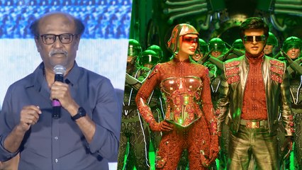 ஹைதராபாத் பிரஸ் மீட்டில் மிரட்டிய ரஜினி.. வீடியோ