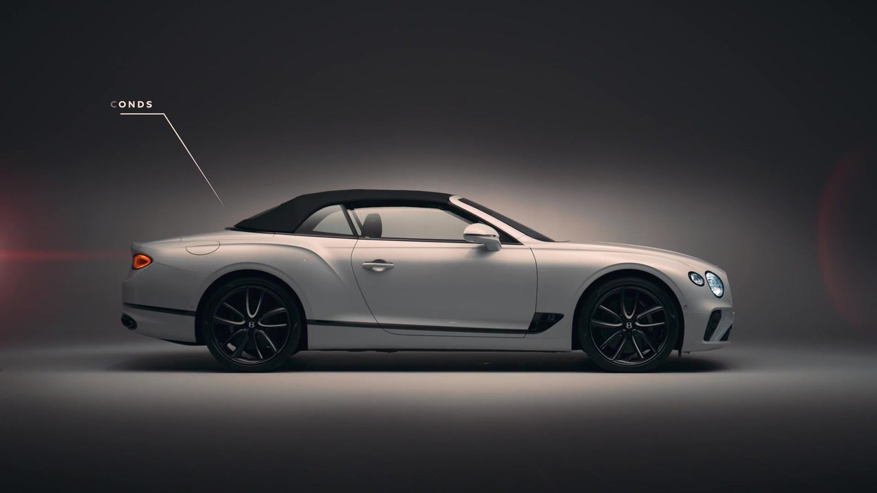 Bentley Continental GT Convertible Grafische Überlagerung des Daches nach unten