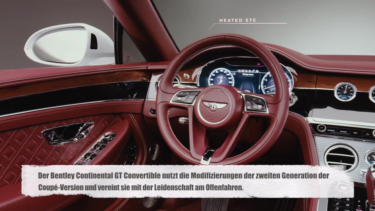 Bentley Continental GT Convertible Heizung Graphichal Overlay
