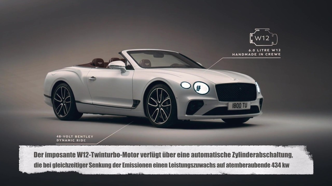 Bentley Continental GT Convertible - Exterieur und Technologie