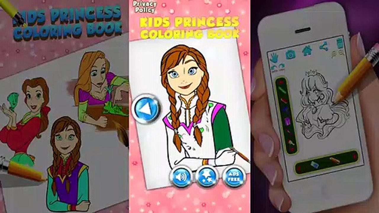 Kids Princess Coloring Book