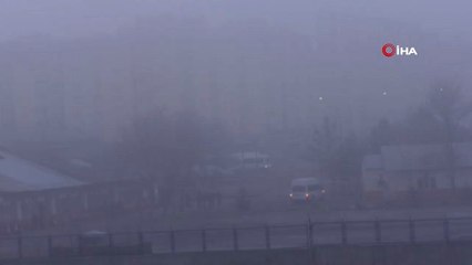 Kars'ta, Soğuktan Sis ve Kırağı Oluştu