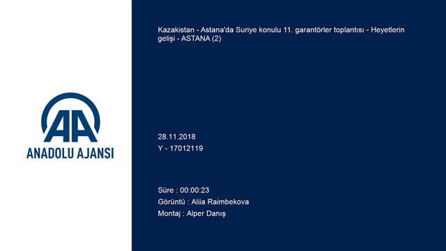 Astana'da Suriye konulu 11. garantörler toplantısı - Heyetlerin gelişi - ASTANA