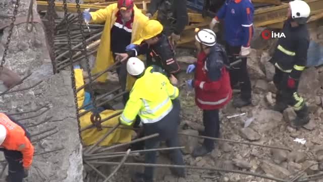 Kuzey Marmara Otoyolu İnşaatında Beton Blok Çöktü