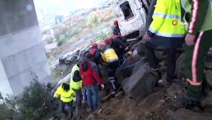 Beykoz'da Bir Beton Mikseri Viyadükten Uçtu: 1 Ölü