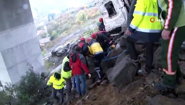 Beykoz'da Bir Beton Mikseri Viyadükten Uçtu: 1 Ölü