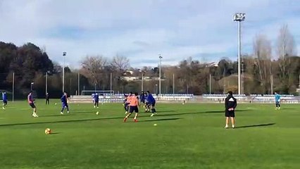 Entrenamiento del Real Oviedo (28/11/2018)