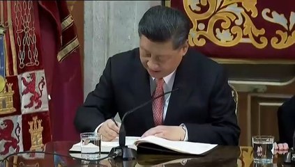 Carmena entrega la llave de Madrid al presidente chino