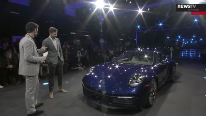 World Premiere of the all new Porsche 911 - Talk Mark Webber and Armie Hammer