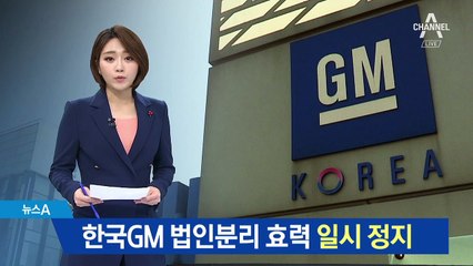 서울고법 “한국GM 법인분리 효력 정지”