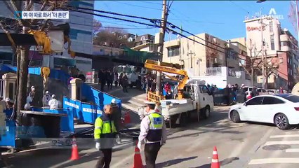 복구 시급한데…여·야 따로 와서 “작업 방해 됐다”