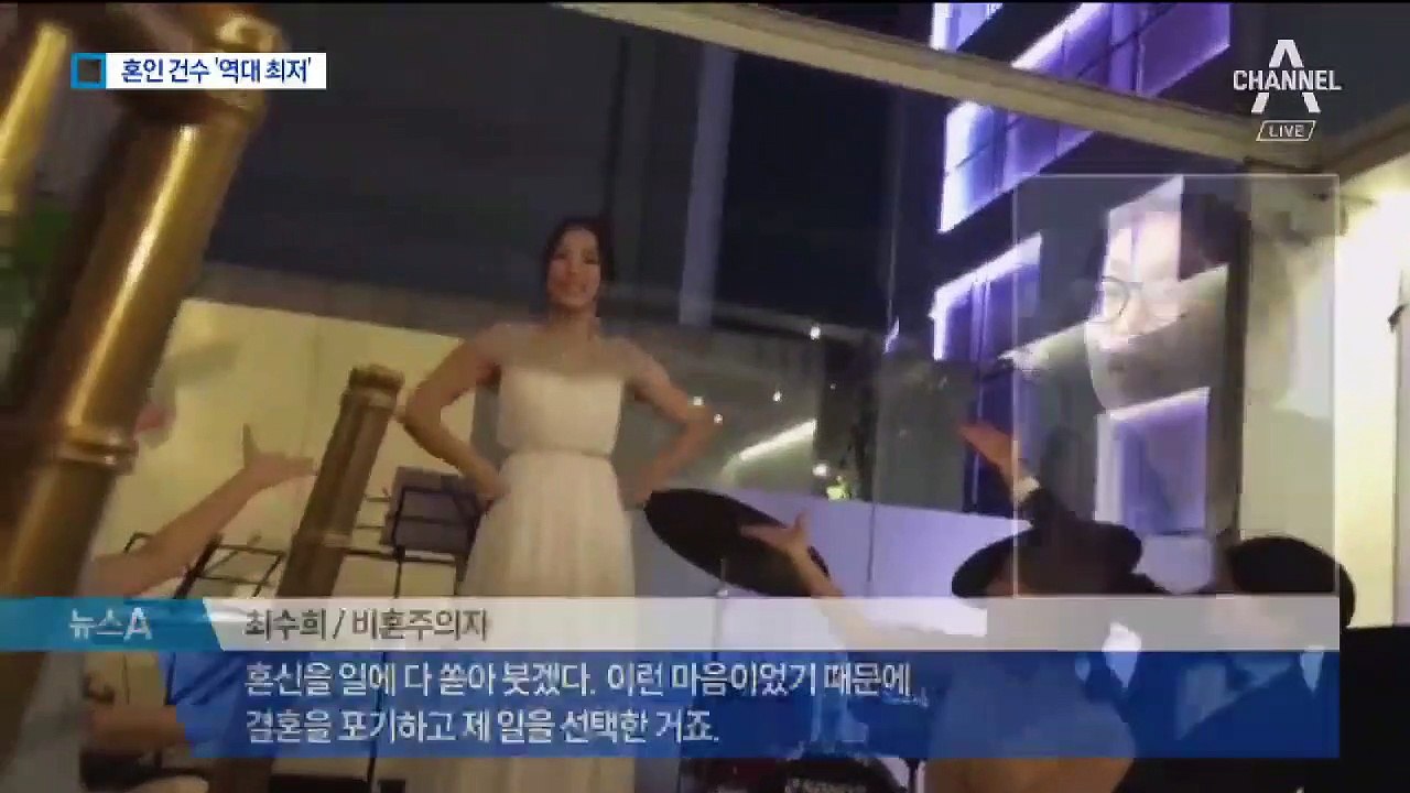 비혼식 여는 청년들…혼인 건수 최저 ‘결혼 빙하기’