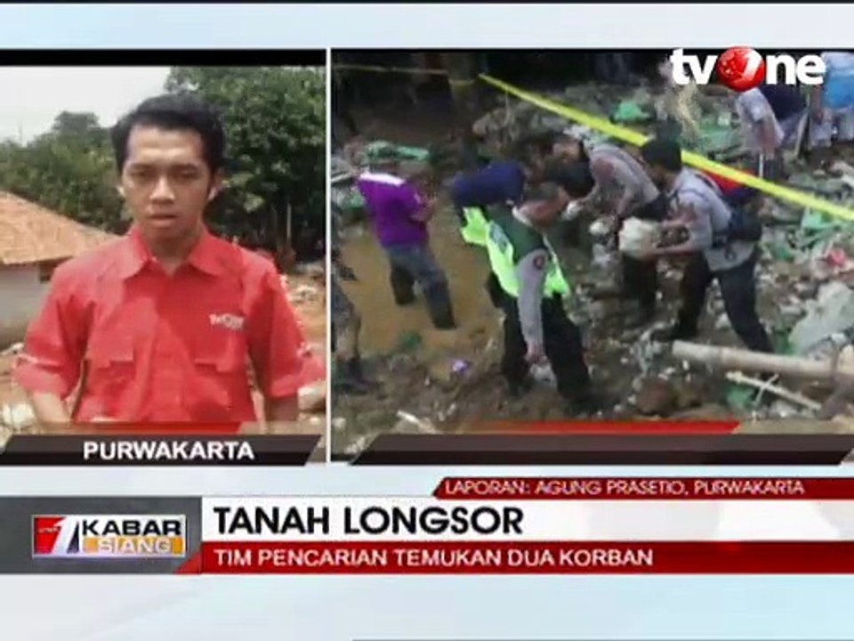 Tim SAR Berhasil Temukan Dua Jasad Korban Longsor Purwakarta