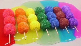 DIY How To Make 'Colors Skewered Source Slime Foam Clay' Learn Colors Slime Crayon Maker