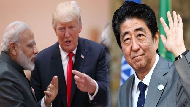 PM Modi, Japan PM Shinzo Abe से Trilateral Meeting करेंगे Donald Trump | वनइंडिया हिंदी