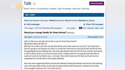 $21 For Christmas Dinner at Your Own Family’s House? One Mother-in-Law is Reportedly Charging