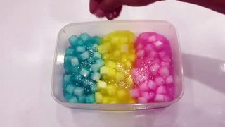 DIY MAKING JELLY CUBE SLIME | CLEAR JELLY SLIME..!!