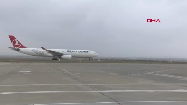 Gaziantep Çingene Kızı Mozaiğinin Kayıp Parçalarını Taşıyan Uçak Gaziantep Havalimanı'na İndi