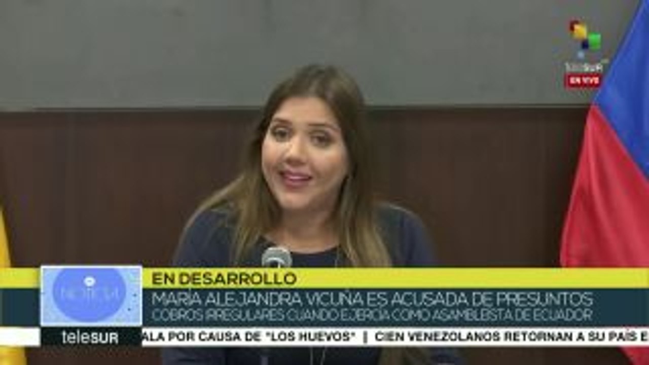 Vicepresidenta de Ecuador niega acusaciones sobre corrupción
