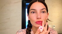 Watch Lily Aldridge Do Her Full Pregnancy Glow Routine—Including Baby Bump Sheet Masking